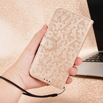 For Tecno Spark Go 2024 / Spark 20C Honeycomb Dot Texture Leather Phone Case(Gold) by buy2fix