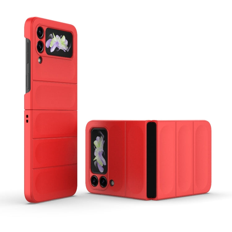 For Samsung Galaxy Z Flip3 5G Magic Shield Fold PC Shockproof Phone Case(Red) by buy2fix