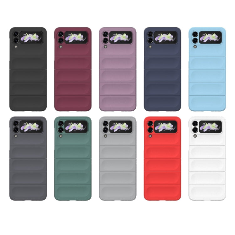 For Samsung Galaxy Z Flip3 5G Magic Shield Fold PC Shockproof Phone Case(Light Blue) by buy2fix