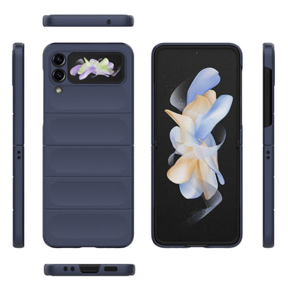 For Samsung Galaxy Z Flip3 5G Magic Shield Fold PC Shockproof Phone Case(Dark Blue) by buy2fix