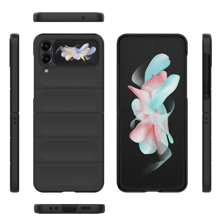 For Samsung Galaxy Z Flip4 5G Magic Shield Fold PC Shockproof Phone Case(Black) by buy2fix