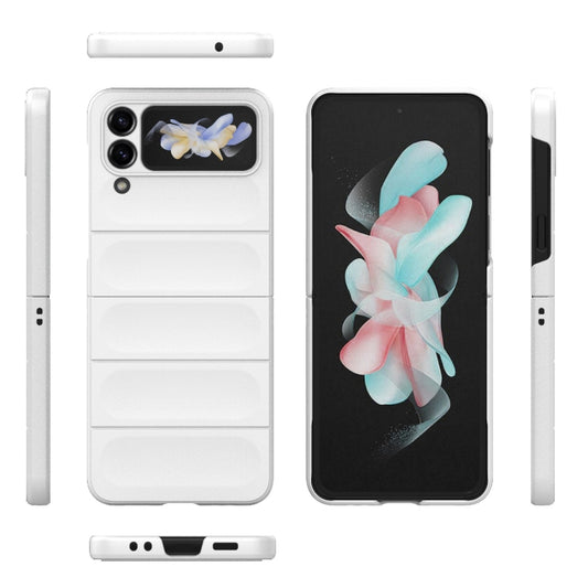 For Samsung Galaxy Z Flip4 5G Magic Shield Fold PC Shockproof Phone Case(White) by buy2fix