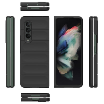 For Samsung Galaxy Z Fold3 5G Magic Shield Fold PC Shockproof Phone Case(Black) by buy2fix