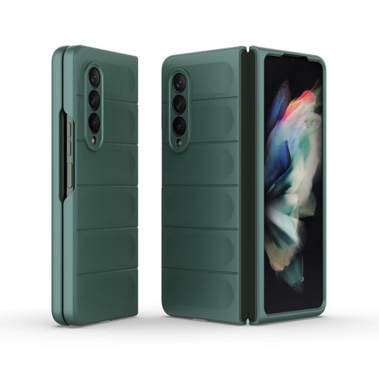For Samsung Galaxy Z Fold3 5G Magic Shield Fold PC Shockproof Phone Case(Dark Green) by buy2fix