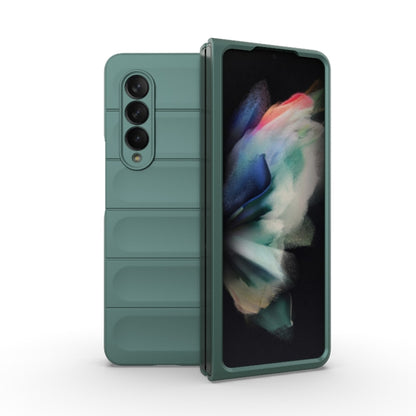 For Samsung Galaxy Z Fold3 5G Magic Shield Fold PC Shockproof Phone Case(Dark Green) by buy2fix