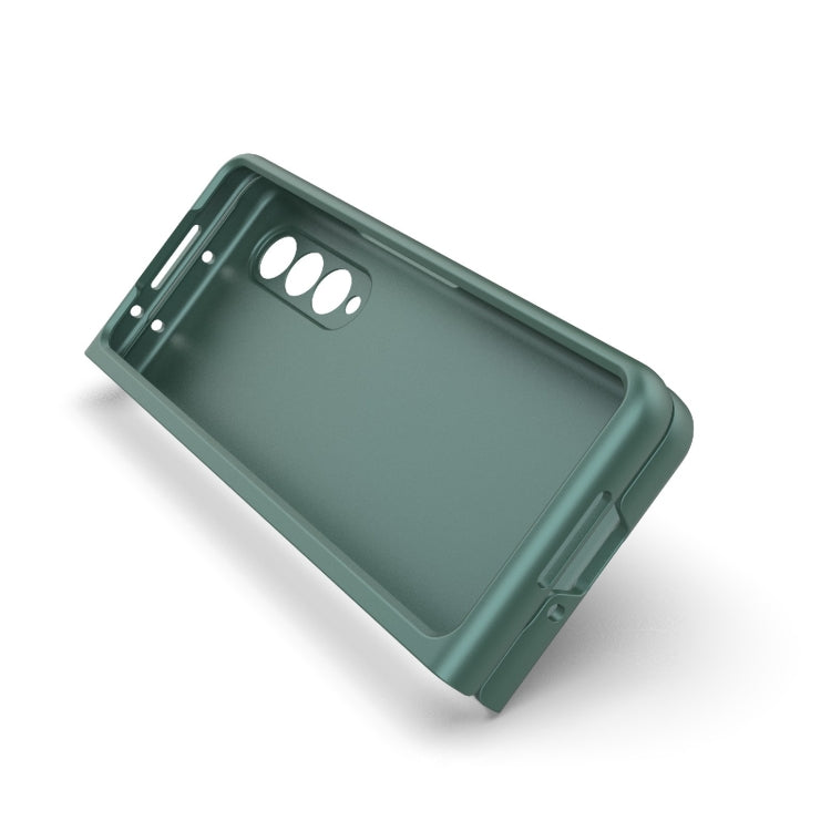 For Samsung Galaxy Z Fold3 5G Magic Shield Fold PC Shockproof Phone Case(Dark Green) by buy2fix