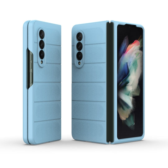 For Samsung Galaxy Z Fold3 5G Magic Shield Fold PC Shockproof Phone Case(Light Blue)