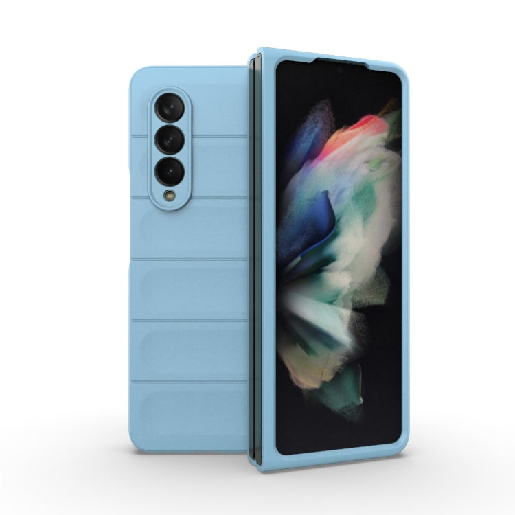 For Samsung Galaxy Z Fold3 5G Magic Shield Fold PC Shockproof Phone Case(Light Blue) by buy2fix