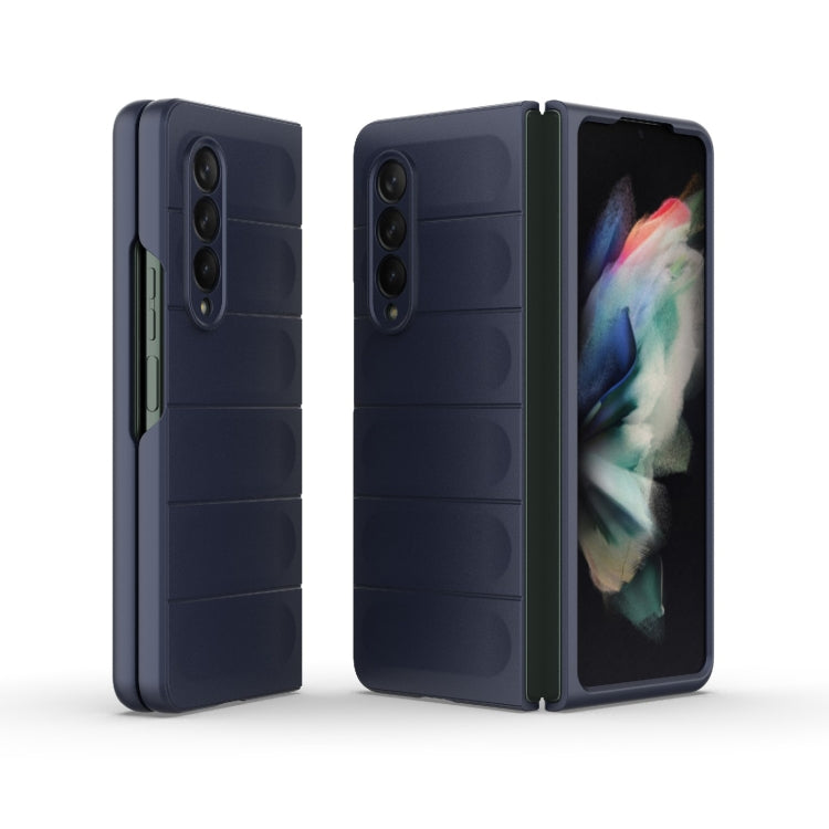For Samsung Galaxy Z Fold3 5G Magic Shield Fold PC Shockproof Phone Case(Dark Blue) by buy2fix