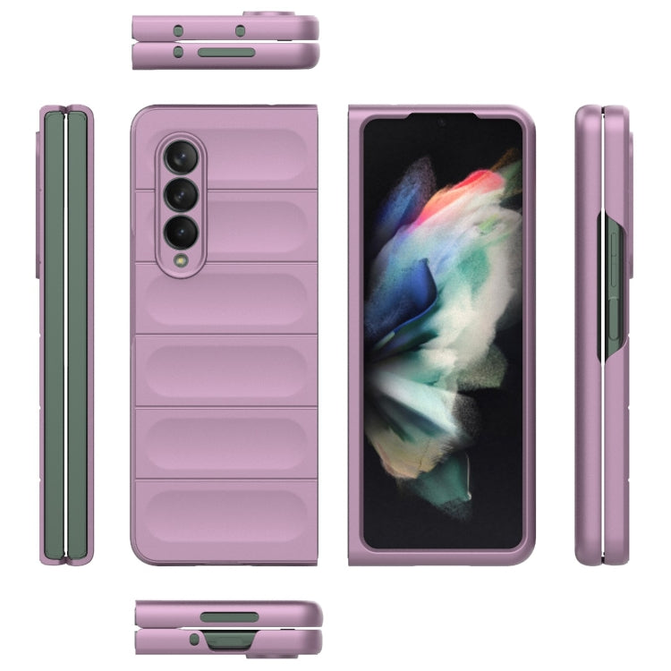 For Samsung Galaxy Z Fold3 5G Magic Shield Fold PC Shockproof Phone Case(Purple) by buy2fix
