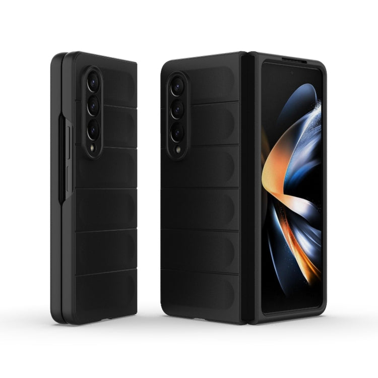 For Samsung Galaxy Z Fold4 5G Magic Shield Fold PC Shockproof Phone Case(Black) by buy2fix