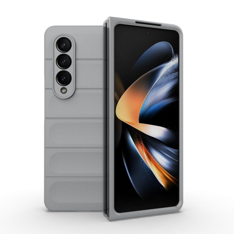 For Samsung Galaxy Z Fold4 5G Magic Shield Fold PC Shockproof Phone Case(Grey) by buy2fix