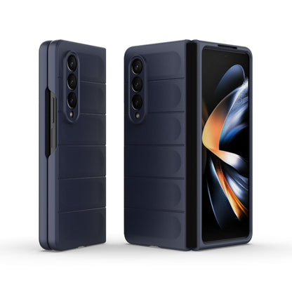 For Samsung Galaxy Z Fold4 5G Magic Shield Fold PC Shockproof Phone Case(Dark Blue) by buy2fix