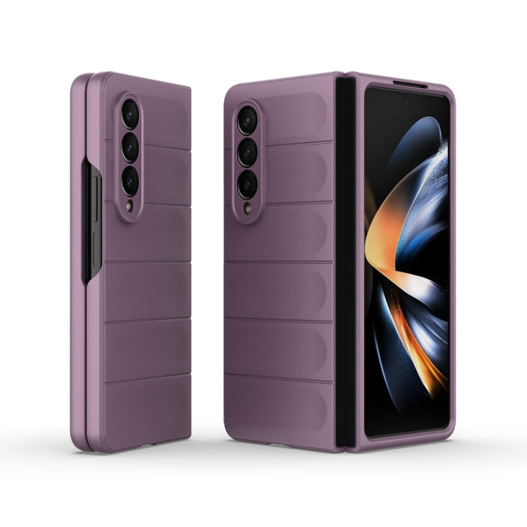 For Samsung Galaxy Z Fold4 5G Magic Shield Fold PC Shockproof Phone Case(Purple) by buy2fix