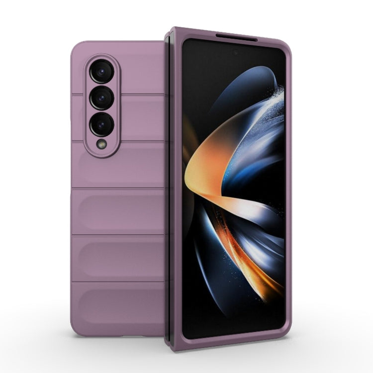 For Samsung Galaxy Z Fold4 5G Magic Shield Fold PC Shockproof Phone Case(Purple) by buy2fix