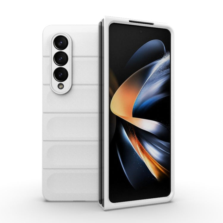 For Samsung Galaxy Z Fold4 5G Magic Shield Fold PC Shockproof Phone Case(White) by buy2fix
