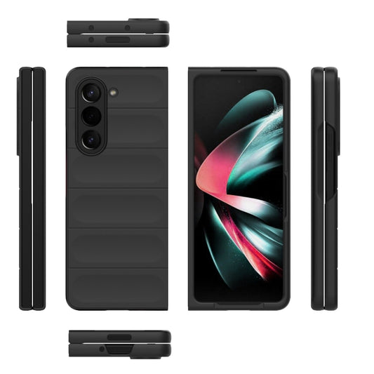 For Samsung Galaxy Z Fold5 5G Magic Shield Fold PC Shockproof Phone Case(Black) by buy2fix