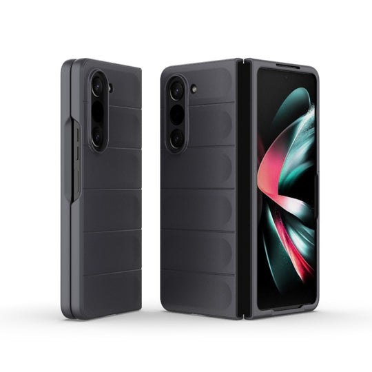 For Samsung Galaxy Z Fold5 5G Magic Shield Fold PC Shockproof Phone Case(Dark Grey)