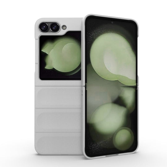 For Samsung Galaxy Z Flip6 Magic Shield Fold PC Shockproof Phone Case(White)