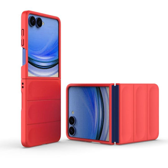 For Galaxy Z Flip8 5G Magic Shield Fold PC Shockproof Phone Case(Red)