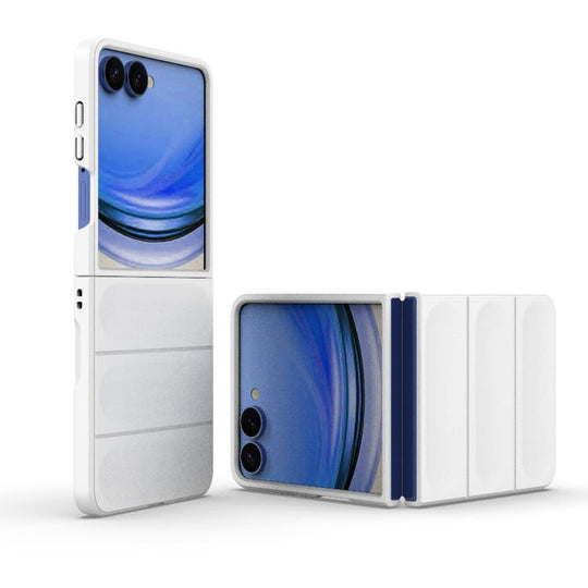 For Galaxy Z Flip8 5G Magic Shield Fold PC Shockproof Phone Case(White)