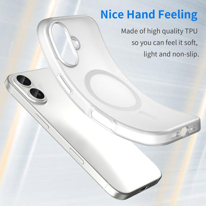 For iPhone 17 MagSafe Frosted Translucent TPU + PC Full Coverage Phone Case(White) - iPhone 17 Cases by buy2fix | Online Shopping UK | buy2fix