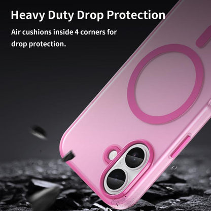 For iPhone 17 MagSafe Frosted Translucent TPU + PC Full Coverage Phone Case(Pink) - iPhone 17 Cases by buy2fix | Online Shopping UK | buy2fix