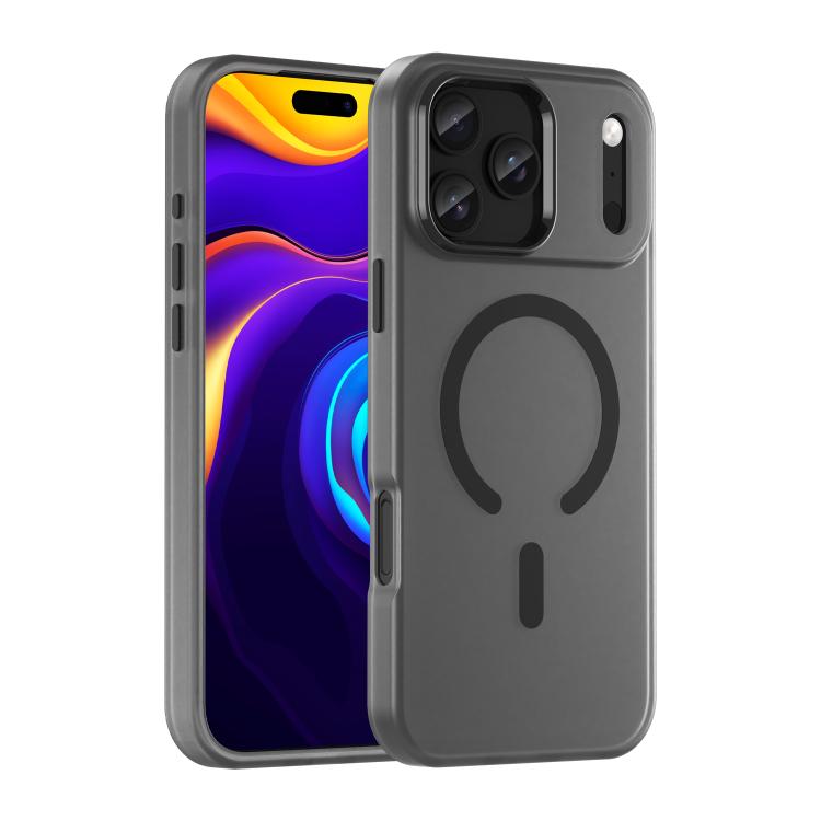 For iPhone 17 Pro Max MagSafe Frosted Translucent TPU + PC Full Coverage Phone Case(Black) - iPhone 17 Pro Max Cases by buy2fix | Online Shopping UK | buy2fix