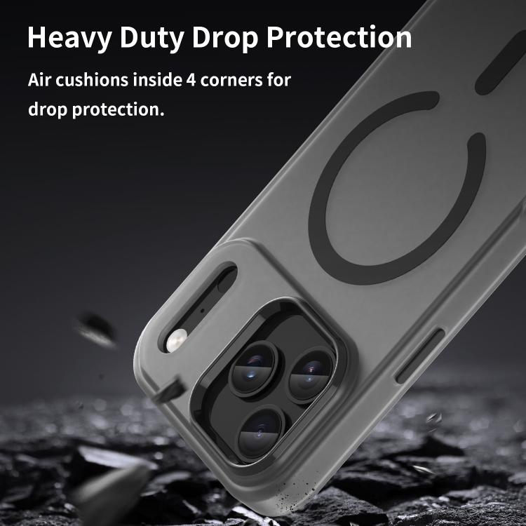 For iPhone 17 Pro Max MagSafe Frosted Translucent TPU + PC Full Coverage Phone Case(Black) - iPhone 17 Pro Max Cases by buy2fix | Online Shopping UK | buy2fix