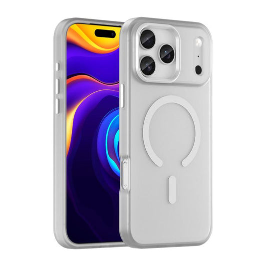 For iPhone 17 Pro Max MagSafe Frosted Translucent TPU + PC Full Coverage Phone Case(White) - iPhone 17 Pro Max Cases by buy2fix | Online Shopping UK | buy2fix