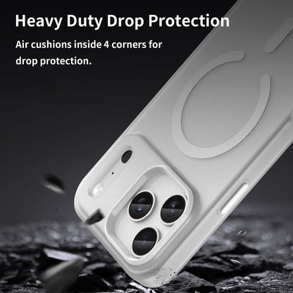 For iPhone 17 Pro Max MagSafe Frosted Translucent TPU + PC Full Coverage Phone Case(White) - iPhone 17 Pro Max Cases by buy2fix | Online Shopping UK | buy2fix