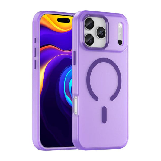 For iPhone 17 Pro Max MagSafe Frosted Translucent TPU + PC Full Coverage Phone Case(Dark Purple) - iPhone 17 Pro Max Cases by buy2fix | Online Shopping UK | buy2fix