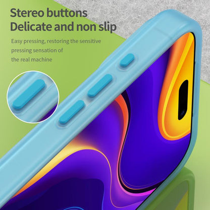 For iPhone 17 Pro Max MagSafe Frosted Translucent TPU + PC Full Coverage Phone Case(Blue) - iPhone 17 Pro Max Cases by buy2fix | Online Shopping UK | buy2fix