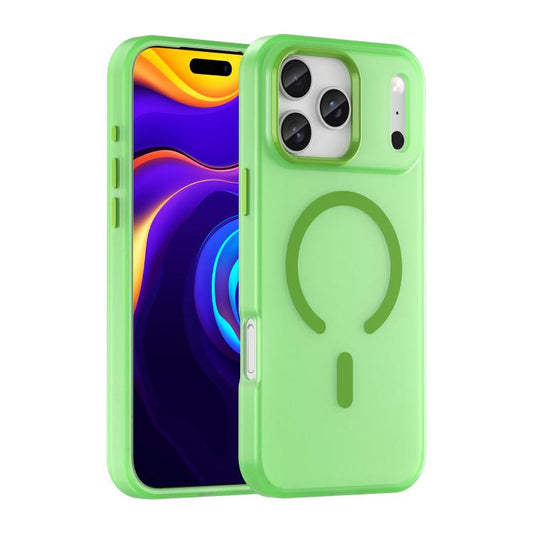 For iPhone 17 Pro Max MagSafe Frosted Translucent TPU + PC Full Coverage Phone Case(Green) - iPhone 17 Pro Max Cases by buy2fix | Online Shopping UK | buy2fix