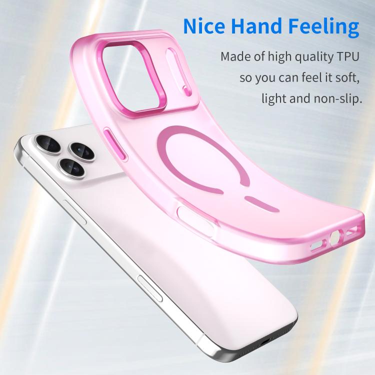 For iPhone 17 Pro Max MagSafe Frosted Translucent TPU + PC Full Coverage Phone Case(Pink) - iPhone 17 Pro Max Cases by buy2fix | Online Shopping UK | buy2fix