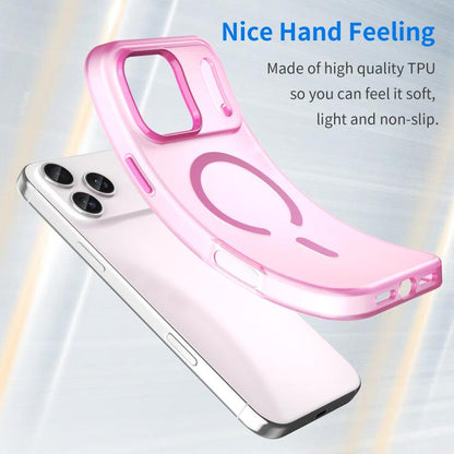 For iPhone 17 Pro Max MagSafe Frosted Translucent TPU + PC Full Coverage Phone Case(Pink) - iPhone 17 Pro Max Cases by buy2fix | Online Shopping UK | buy2fix