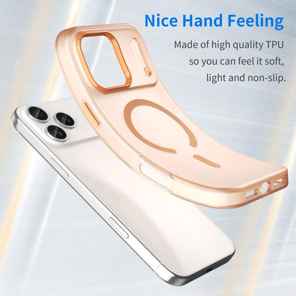 For iPhone 17 Pro Max MagSafe Frosted Translucent TPU + PC Full Coverage Phone Case(Orange) - iPhone 17 Pro Max Cases by buy2fix | Online Shopping UK | buy2fix