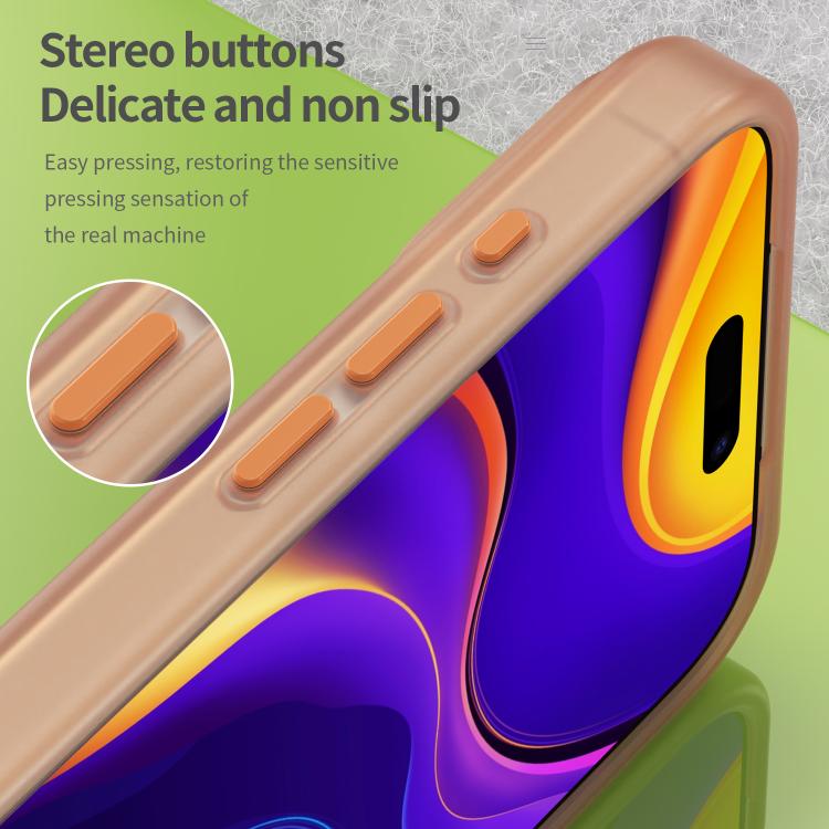 For iPhone 17 Pro Max MagSafe Frosted Translucent TPU + PC Full Coverage Phone Case(Orange) - iPhone 17 Pro Max Cases by buy2fix | Online Shopping UK | buy2fix