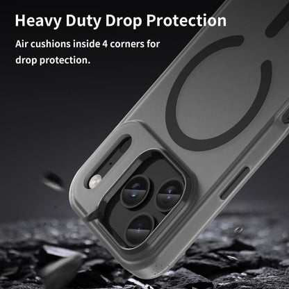 For iPhone 17 Pro MagSafe Frosted Translucent TPU + PC Full Coverage Phone Case(Black) - iPhone 17 Pro Cases by buy2fix | Online Shopping UK | buy2fix