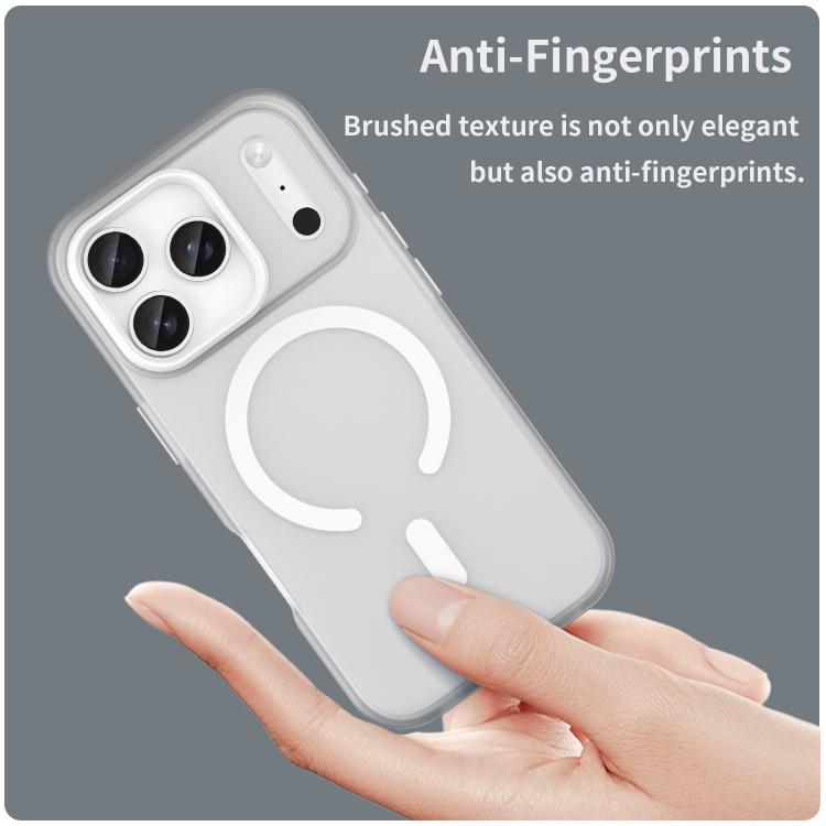 For iPhone 17 Pro MagSafe Frosted Translucent TPU + PC Full Coverage Phone Case(White) - iPhone 17 Pro Cases by buy2fix | Online Shopping UK | buy2fix