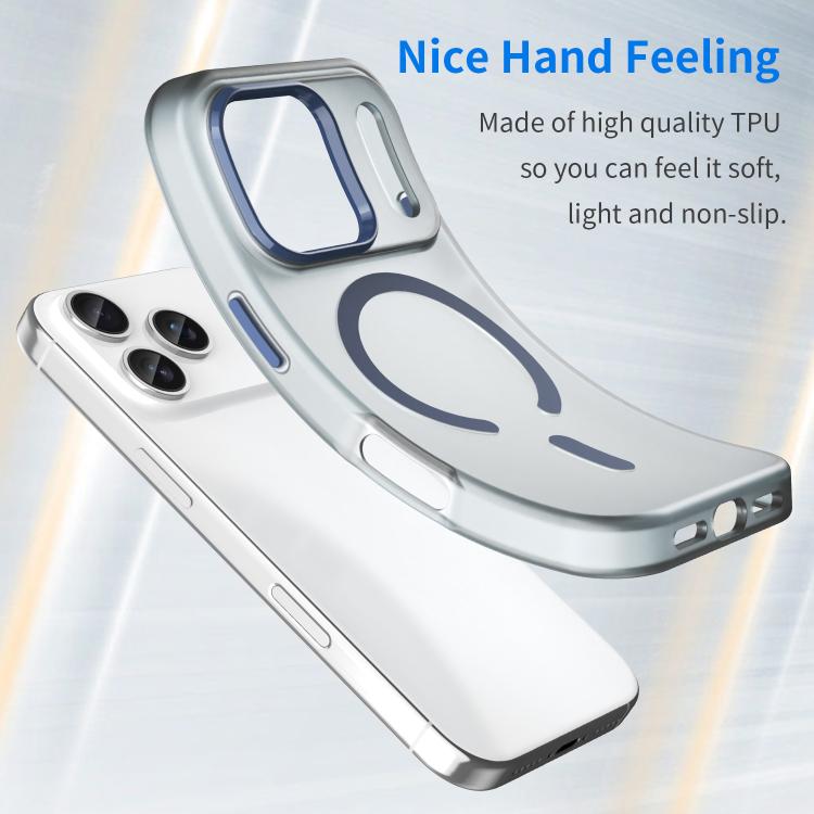 For iPhone 17 Pro MagSafe Frosted Translucent TPU + PC Full Coverage Phone Case(Dark Blue) - iPhone 17 Pro Cases by buy2fix | Online Shopping UK | buy2fix