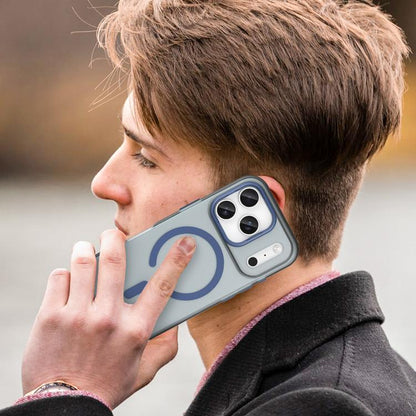 For iPhone 17 Pro MagSafe Frosted Translucent TPU + PC Full Coverage Phone Case(Dark Blue) - iPhone 17 Pro Cases by buy2fix | Online Shopping UK | buy2fix