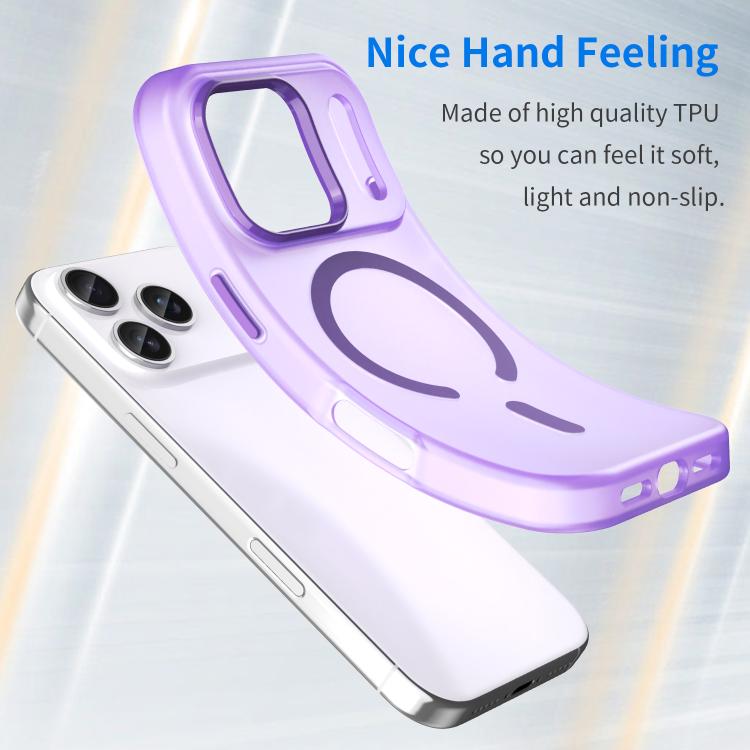 For iPhone 17 Pro MagSafe Frosted Translucent TPU + PC Full Coverage Phone Case(Dark Purple) - iPhone 17 Pro Cases by buy2fix | Online Shopping UK | buy2fix