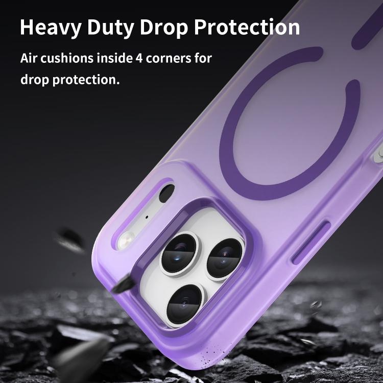 For iPhone 17 Pro MagSafe Frosted Translucent TPU + PC Full Coverage Phone Case(Dark Purple) - iPhone 17 Pro Cases by buy2fix | Online Shopping UK | buy2fix