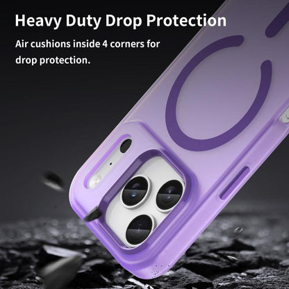 For iPhone 17 Pro MagSafe Frosted Translucent TPU + PC Full Coverage Phone Case(Dark Purple) - iPhone 17 Pro Cases by buy2fix | Online Shopping UK | buy2fix