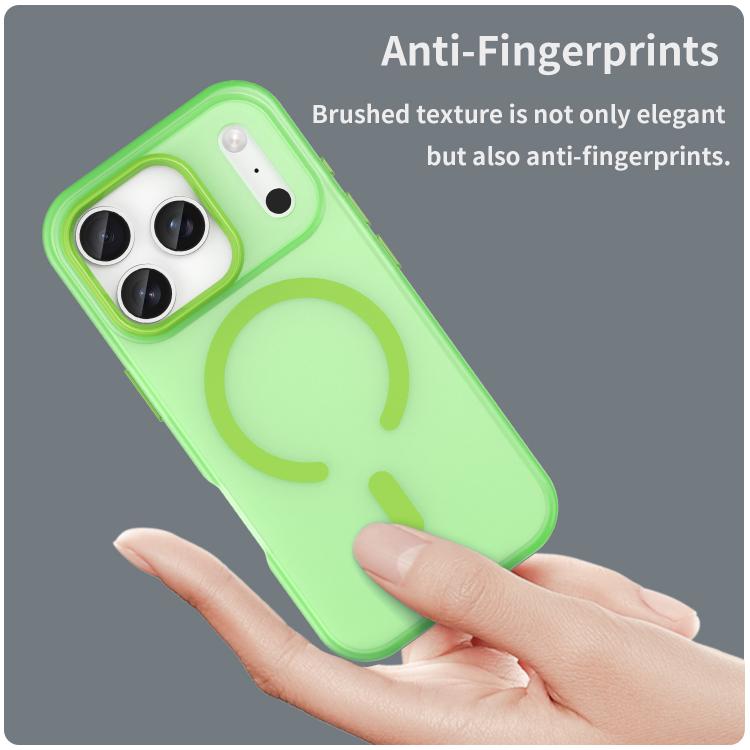 For iPhone 17 Pro MagSafe Frosted Translucent TPU + PC Full Coverage Phone Case(Green) - iPhone 17 Pro Cases by buy2fix | Online Shopping UK | buy2fix