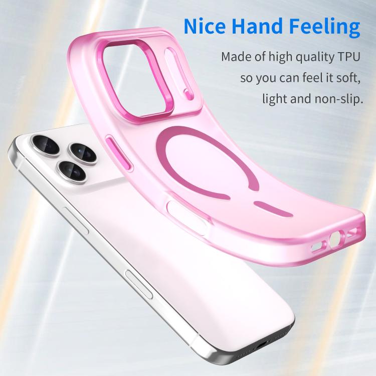 For iPhone 17 Pro MagSafe Frosted Translucent TPU + PC Full Coverage Phone Case(Pink) - iPhone 17 Pro Cases by buy2fix | Online Shopping UK | buy2fix