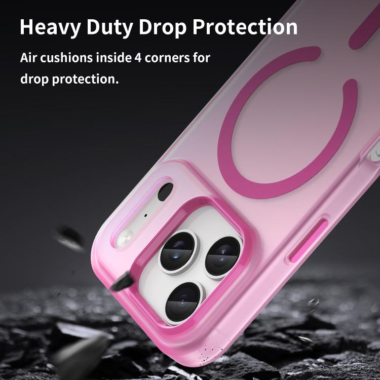 For iPhone 17 Pro MagSafe Frosted Translucent TPU + PC Full Coverage Phone Case(Pink) - iPhone 17 Pro Cases by buy2fix | Online Shopping UK | buy2fix