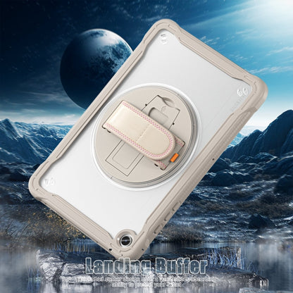 For Samsung Galaxy Tab A9+ X210/X215 Powerful Sailor Hand Grip Heavy Duty Hybrid Tablet Case with Strap(Khaki) - Galaxy Tab A9+ by buy2fix | Online Shopping UK | buy2fix