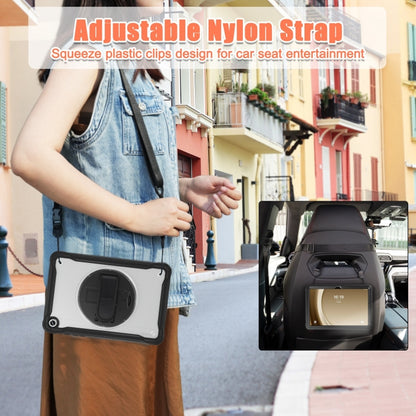 For Samsung Galaxy Tab A9+ X210/X215 Heavy Duty Hybrid Tablet Case with Handle & Strap(Transparent) - Galaxy Tab A9+ by buy2fix | Online Shopping UK | buy2fix